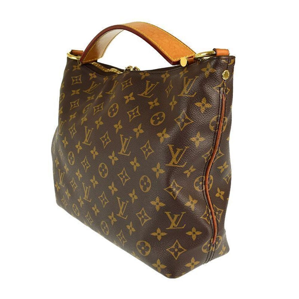 Louis Vuitton Sully Monogram Bag Shoulder Brown